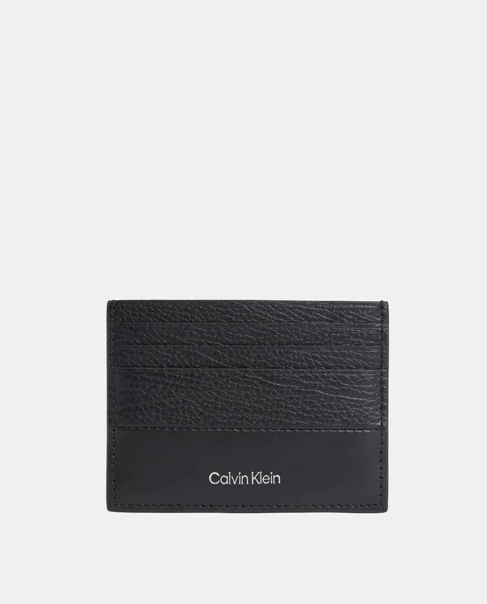 

Мужская визитница из гранулированного пластика Calvin Klein, черный