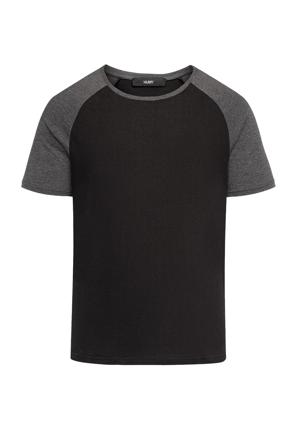 

Базовая футболка ROUND NECK COLLOR BLOCK A S Humy, черный
