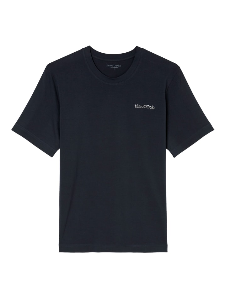 

Футболка Mix & Match Cotton M-Line темно-синего цвета Marc O'Polo, Синий, Футболка Mix & Match Cotton M-Line темно-синего цвета Marc O'Polo