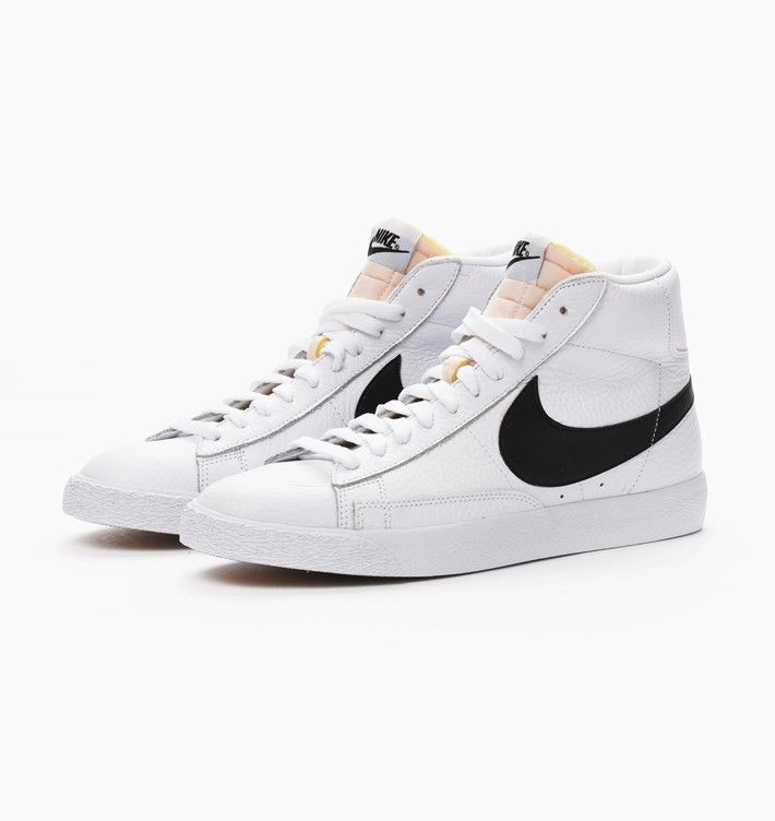 

Кроссовки Blazer Mid Retro 'White Black', белый