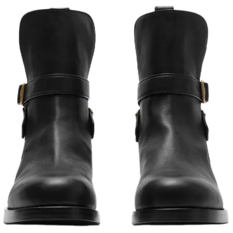 Ботильоны из телячьей кожи Burberry Original Shoe Box Included черный — фото 4