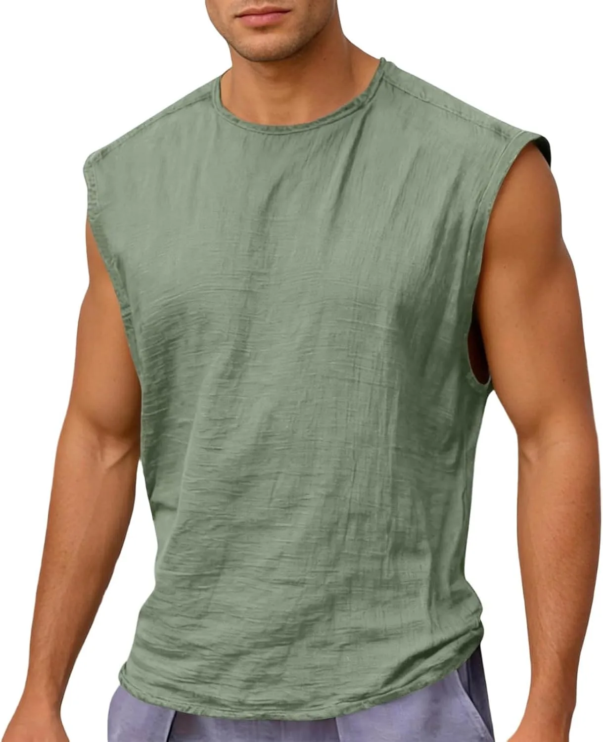 

Мужская майка для тренировок Loose Cotton, без рукавов WWPPAION