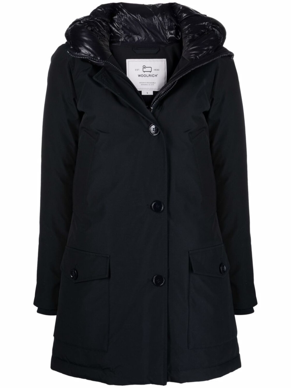 

Woolrich пальто с капюшоном, синий
