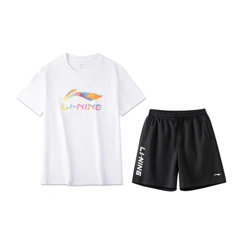

Коллекция спортивной моды LiNing, повседневная спортивная одежда унисекс, Set (White+Black) Comes with Socks