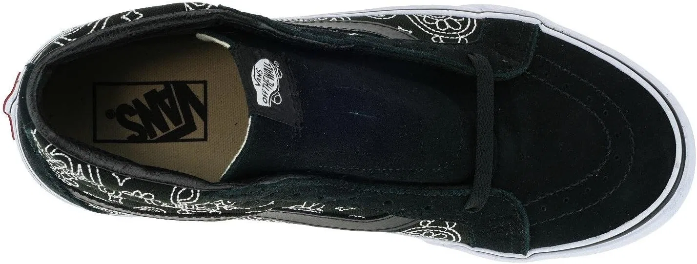 Кроссовки vans U SK8-HI Reissue Bandana Stitch, Black — фото 3