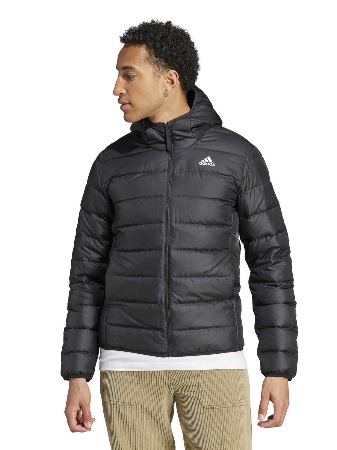 

Куртка Adidas Sportswear Essentials Light Down Hooded, черный