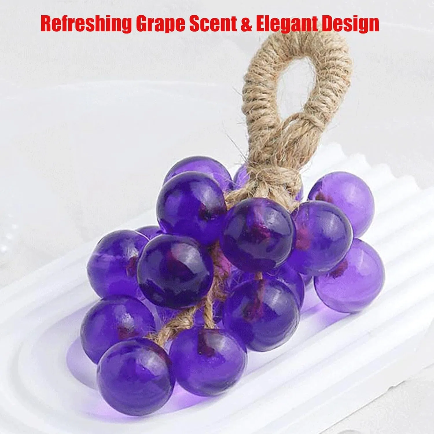 Мыло ручной работы Crystal Grape Soap на веревке с ароматом османтуса Generisch, Osmanthus — фото 3