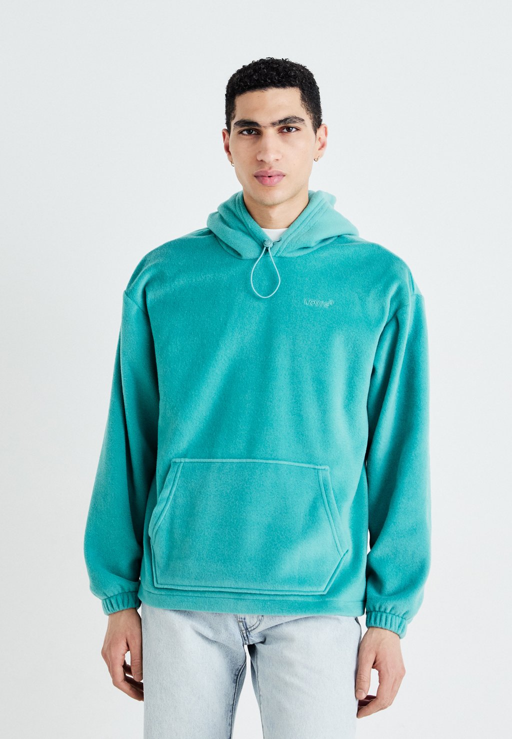 

Флисовая толстовка Felpa con cappuccio Levi's, бирюзовый