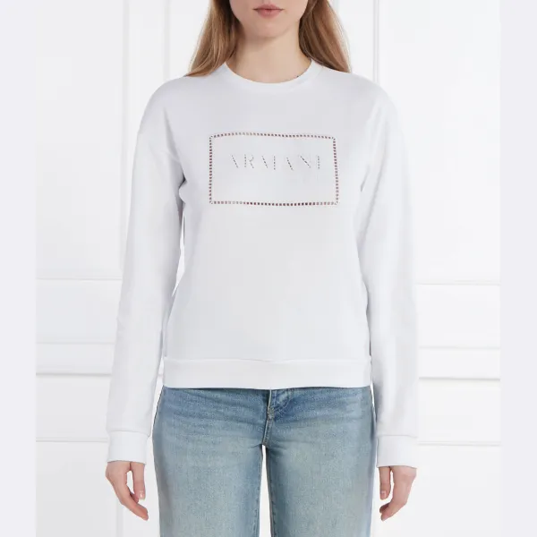 

Толстовка прямого кроя Armani Exchange, белый