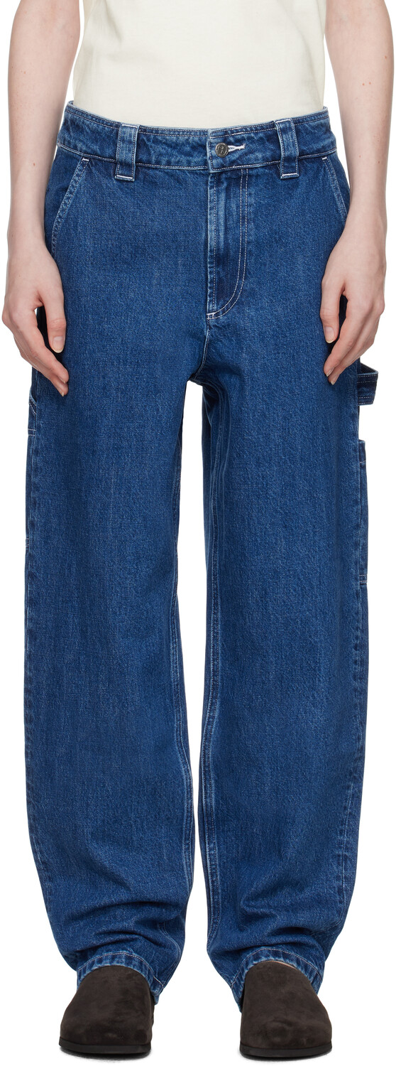 

Синие джинсы Fergus A.P.C., Stonewashed indigo
