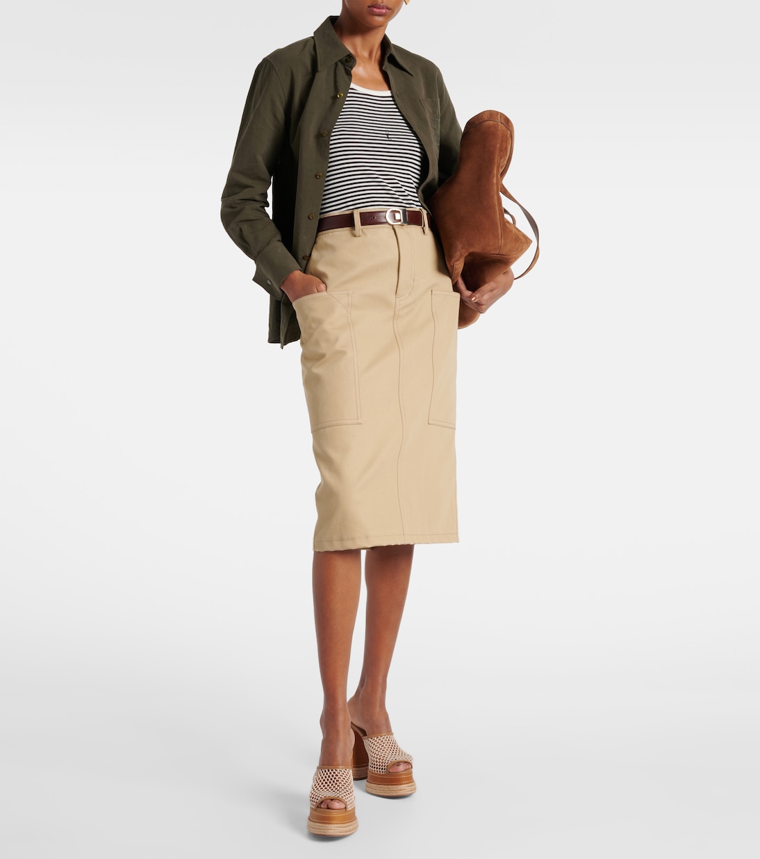 Альмеха 130 платформенные мюли-эспадрильи Christian Louboutin, Lionne/Terra/Lin Lionne — фото 3