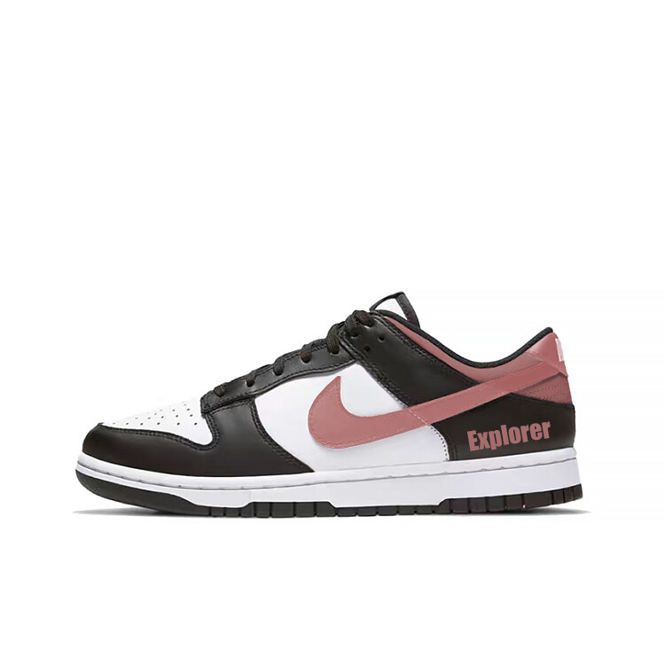 

Кроссовки для скейтбординга Dunk женские с низким верхом белый/розовый Nike