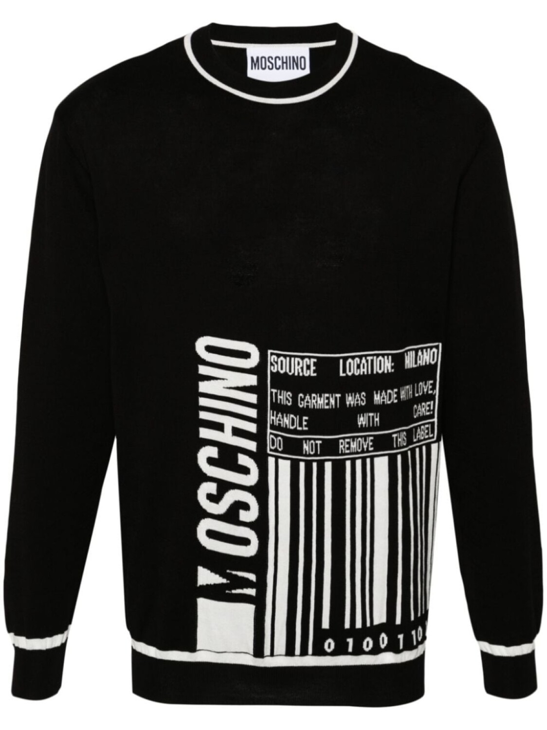 

Moschino джемпер с логотипом, черный