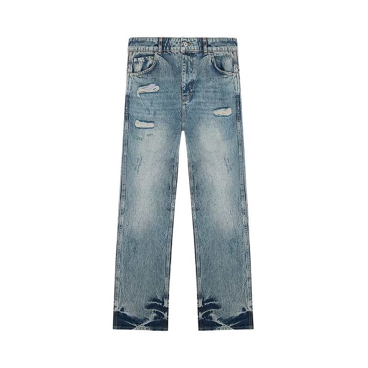 

Брюки Represent Clo R3 Distressed Baggy Denim, Blue/Cream