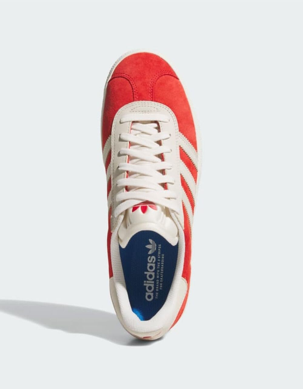 Мужские кроссовки adidas Gazelle Adv на шнуровке - красные — фото 4
