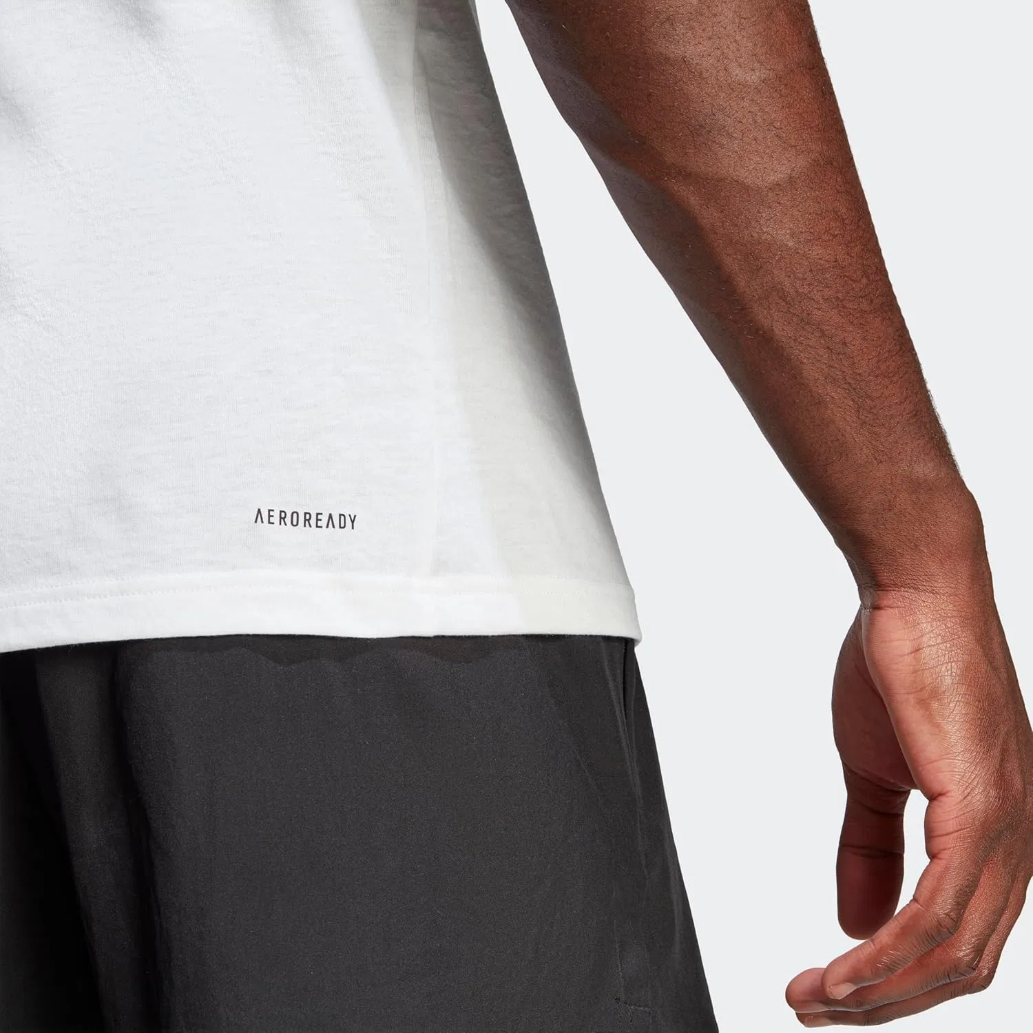 Мужская тренировочная футболка adidas Train Essentials Feelready с логотипом — фото 2