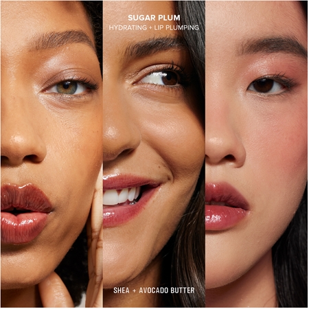 Глубокое питательное масло для губ Nudestix Nudeskin Hydrating Peptide Lip Butter, Sugar Plum 10 ml — фото 3