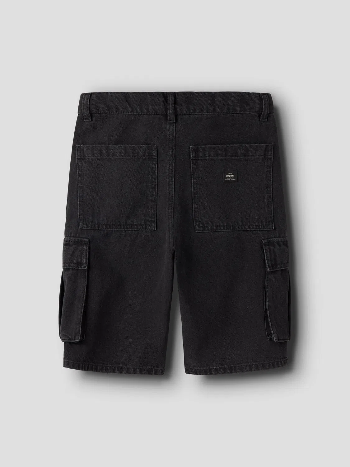 Шорты карго джинсовые Name it, black denim — фото 4
