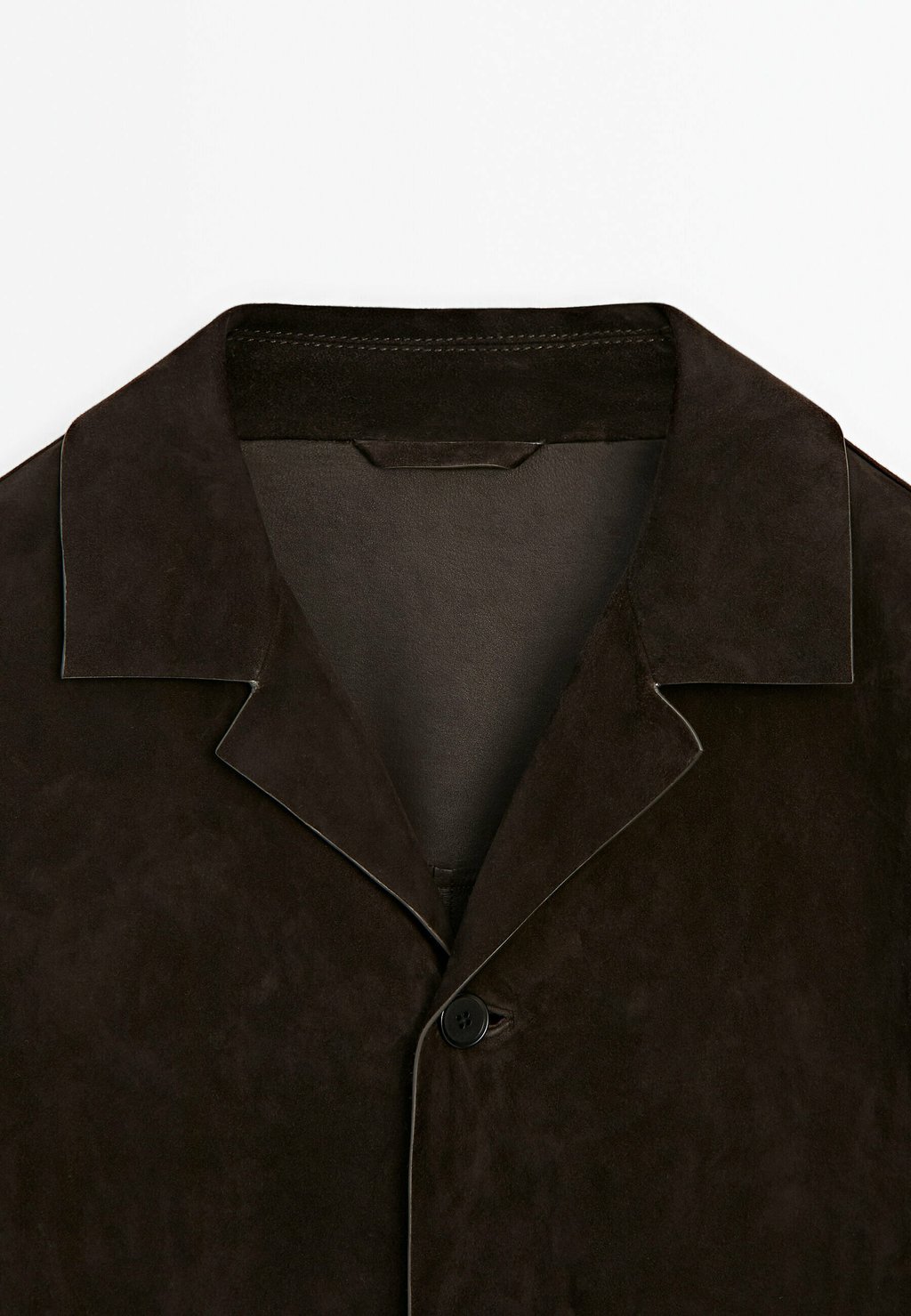 

Пиджак-блейзер WITH POCKET Massimo Dutti, темно-коричневый