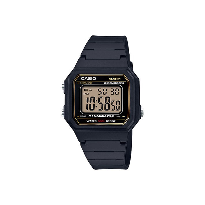

CASIO Часы Men YOUTH Coffee Watch W-217H-9AVDF, Black Gold Watch Dial