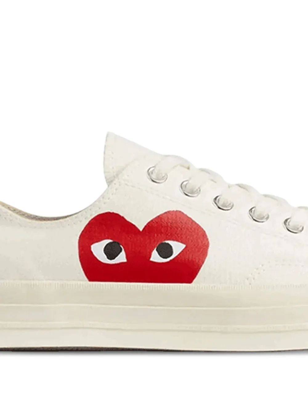 Кроссовки X Converse с логотипом в виде сердца Comme Des Garçons Play, белый — фото 3