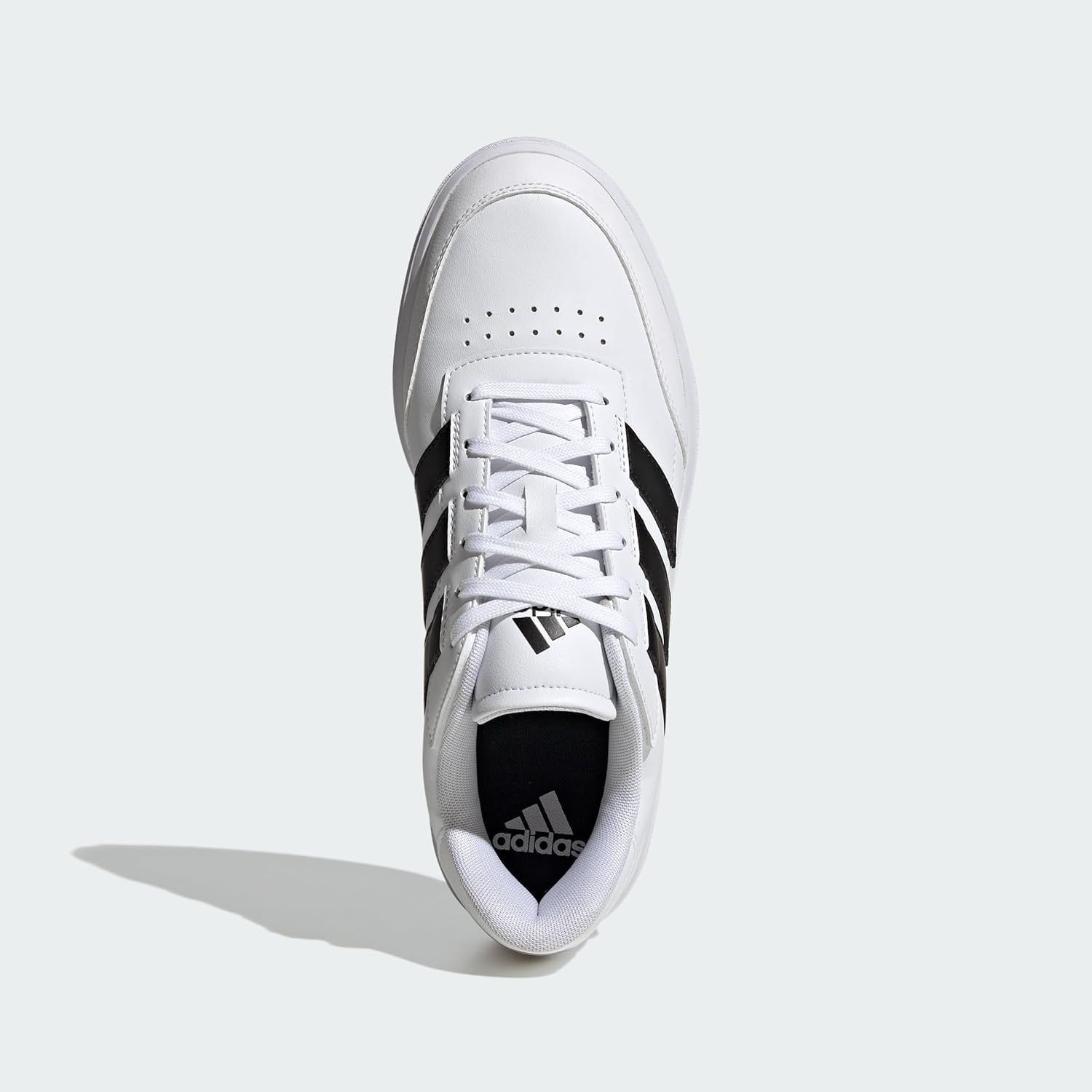 Мужские кроссовки Adidas Courtblock, белый/черный — фото 3