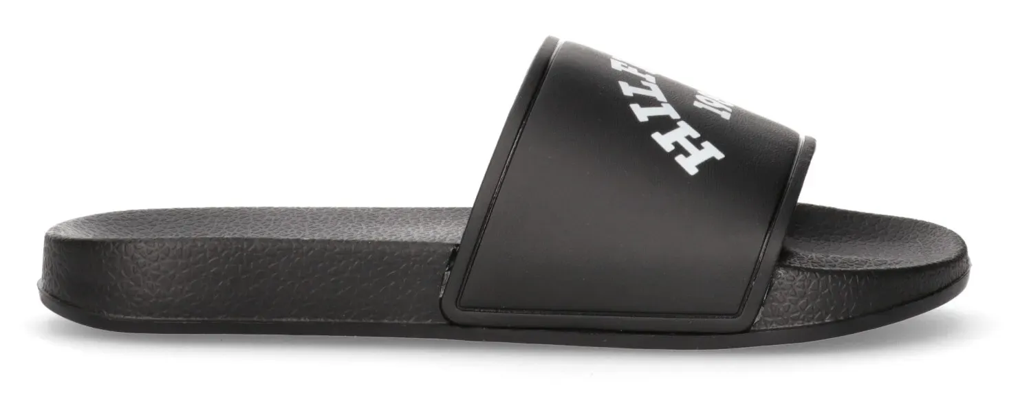 

Туфли для купания Tommy Hilfiger "LOGO POOL SLIDE", летние туфли, обувь для купания, шлепанцы для бассейна с крупным фирменным принтом, черный