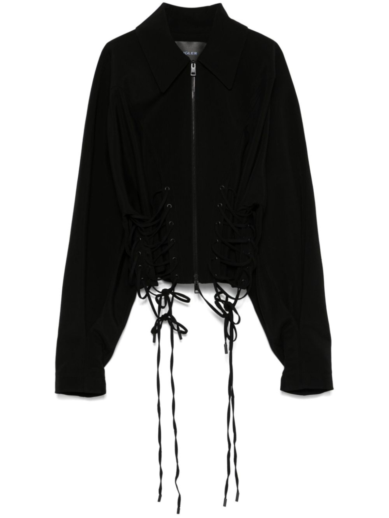 

Mugler жакет со шнуровкой, черный