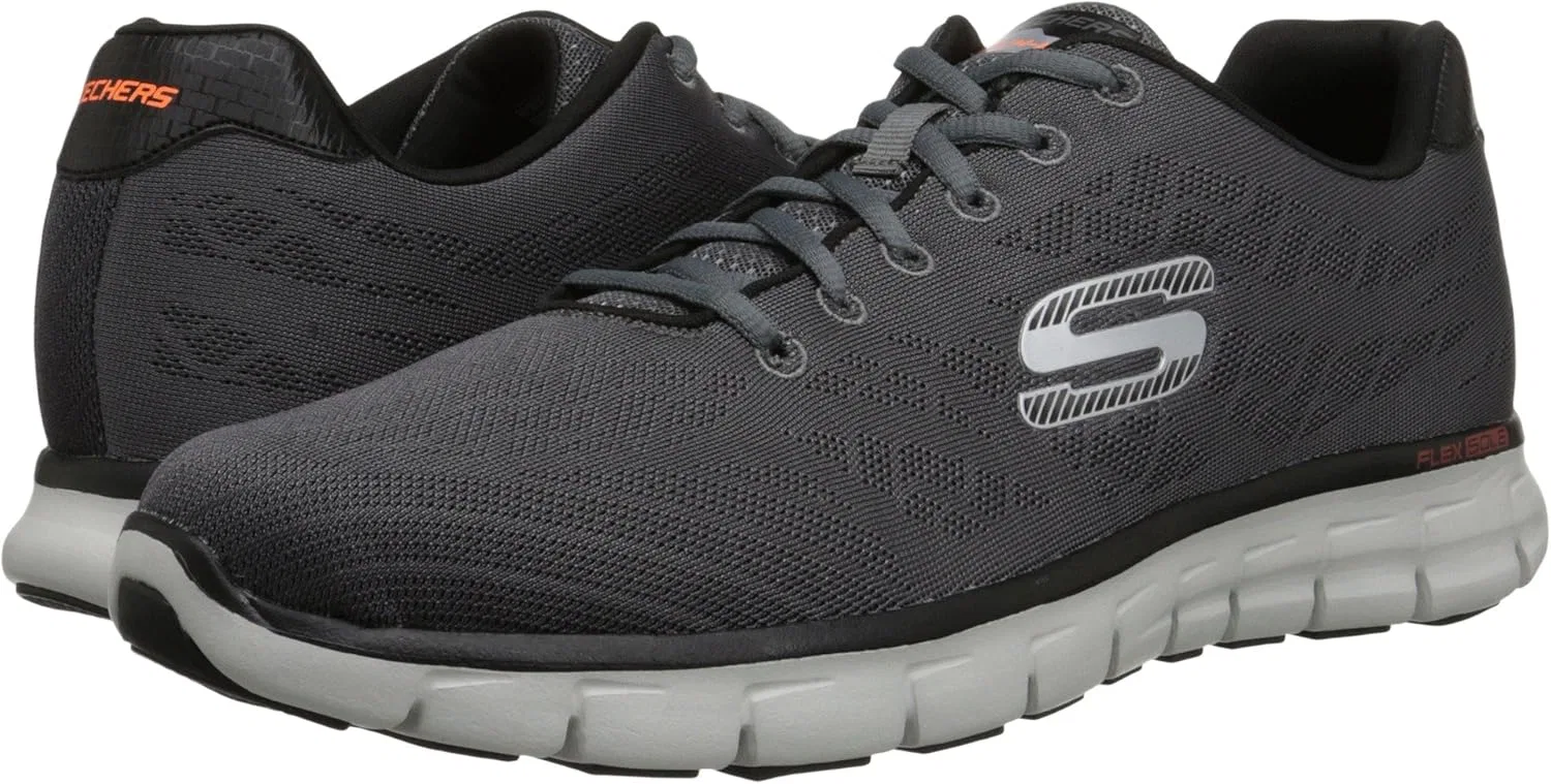 Мужские низкие кроссовки Skechers Synergy от Skechers, Grey Ccbk — фото 2
