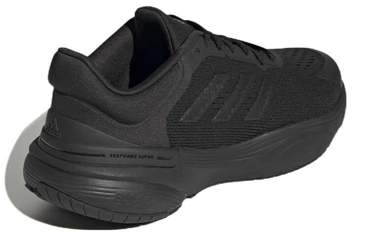 Кроссовки для бега Response Super 3.0 мужские с низким верхом черного цвета Adidas — фото 3