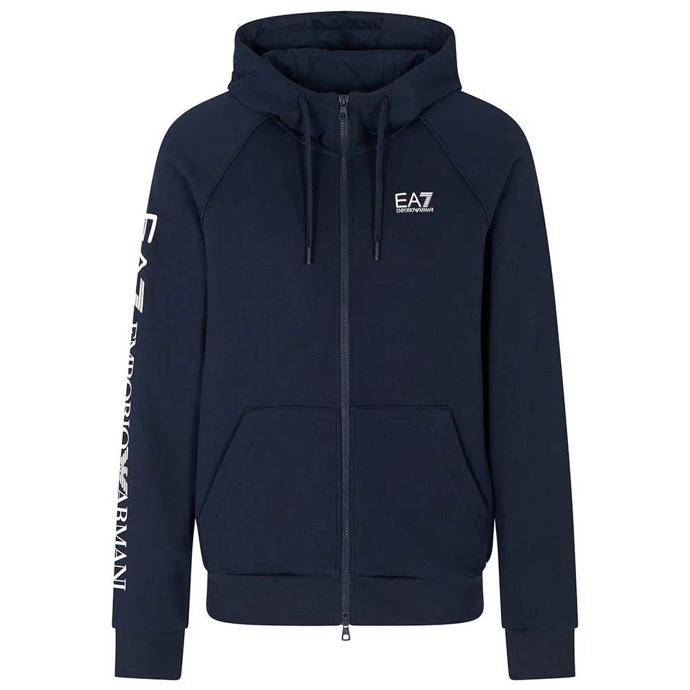

Толстовка EA7 EMPORIO ARMANI Train Logo Series Extended Logo CC full zip, синий