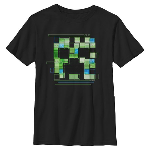 

Футболка с принтом в виде витража с зомби для мальчиков 8-20 Minecraft