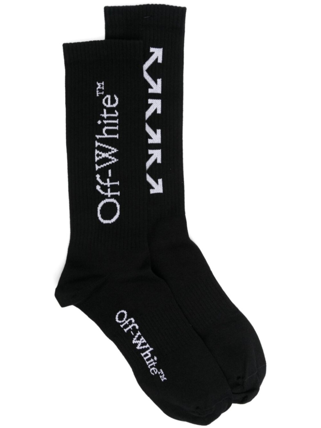 

Off-White носки Arrows, черный