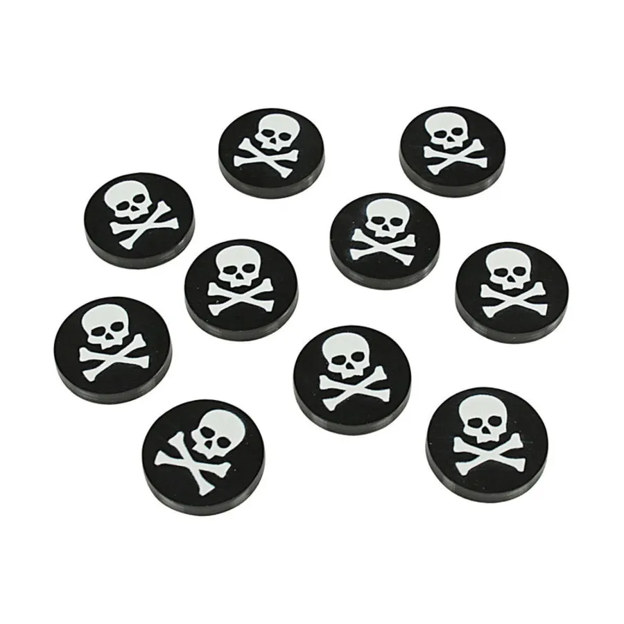 

Жетоны черепа и скрещенных костей, Premium Printed Game Tokens