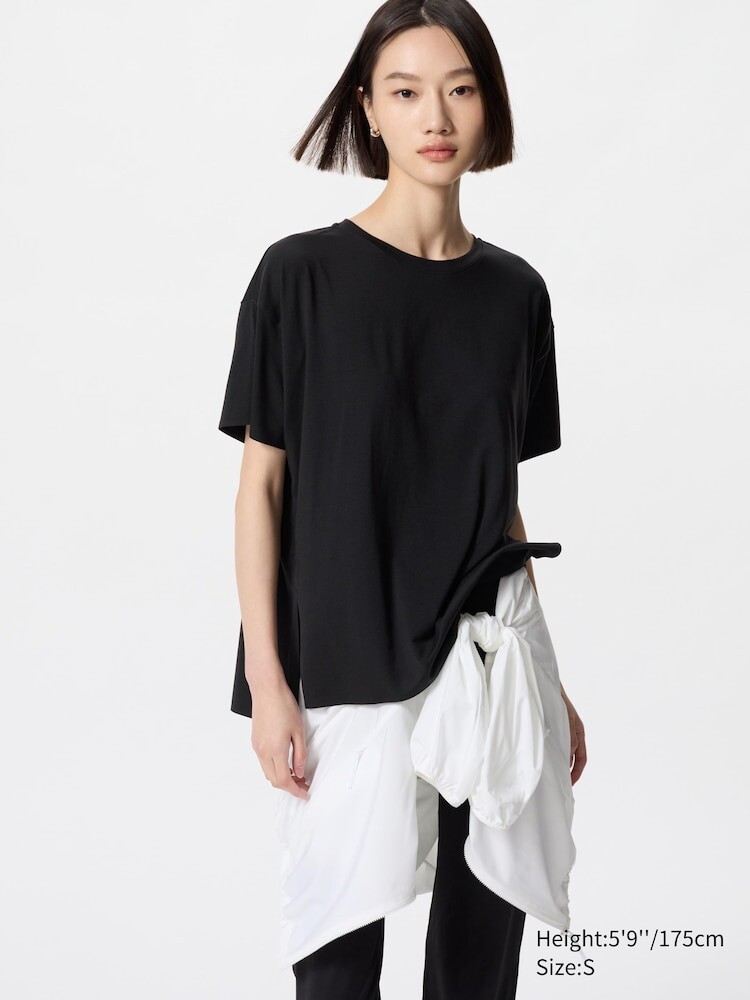 

Бесшовная футболка airism Uniqlo, цвет 09 черный