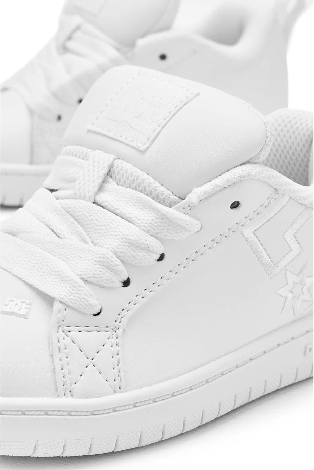 Сникерс DC Shoes Youth Court Graffik, Little Kid/Big Kid, White/White — фото 4