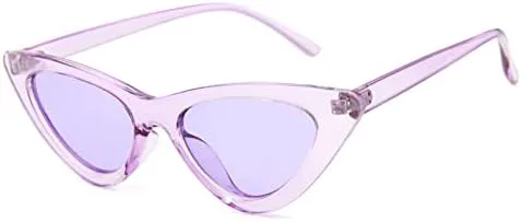 

Винтажные женские солнцезащитные очки «кошачий глаз» 2026 года, ретро-очки в стиле «кошачий глаз», прозрачные, летние очки для женщин MTZJH, Purple Purple