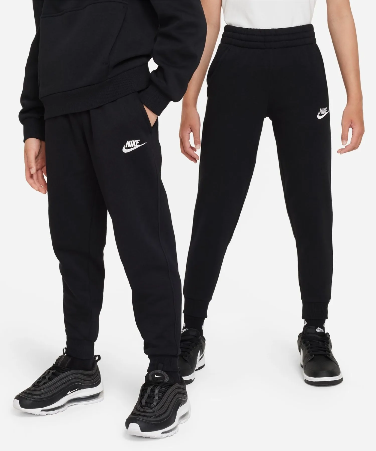 Детские спортивные штаны Nike YTH NSW Club Fleece LBR Джоггеры чёрные