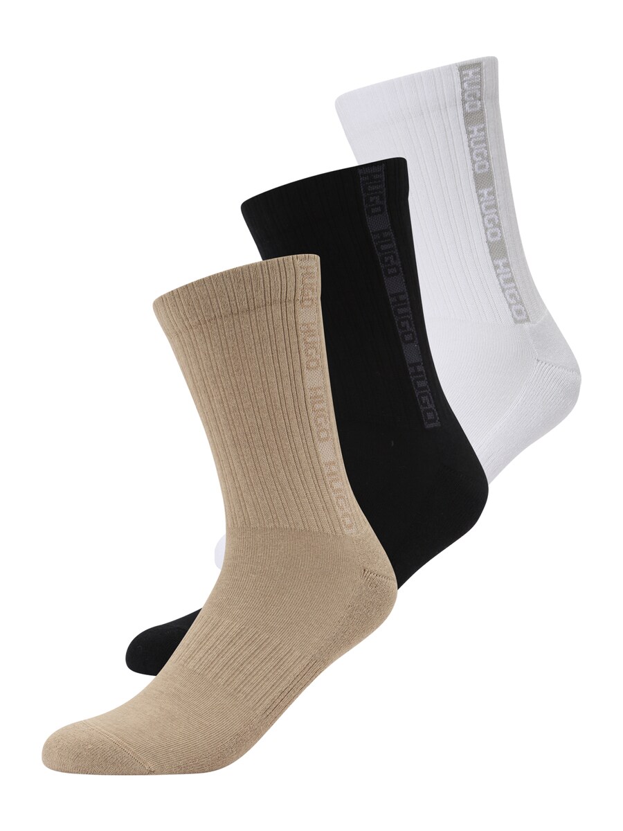 

Носки HUGO, Dark beige/Black/White
