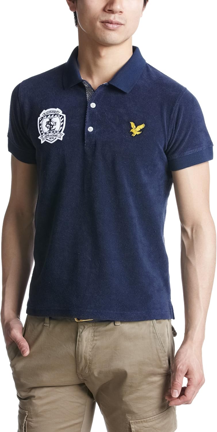 

Морская поло Lyle & Scott Pile, темно-синий