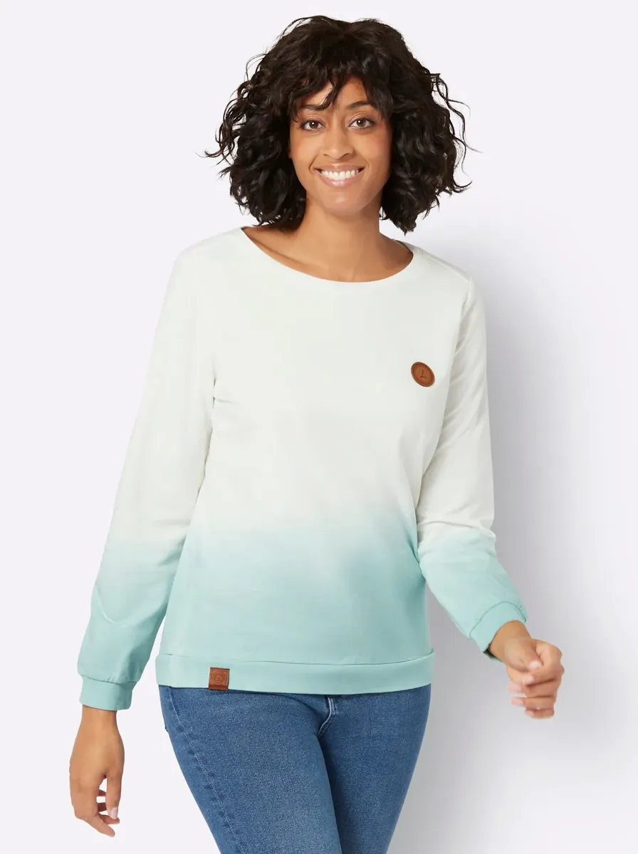 

Толстовка в стиле casual Casual Looks, цвет Kalkmint-Ecru