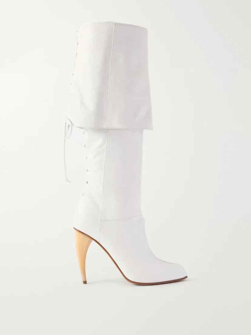 Кожаные ботинки MCQUEEN, белый