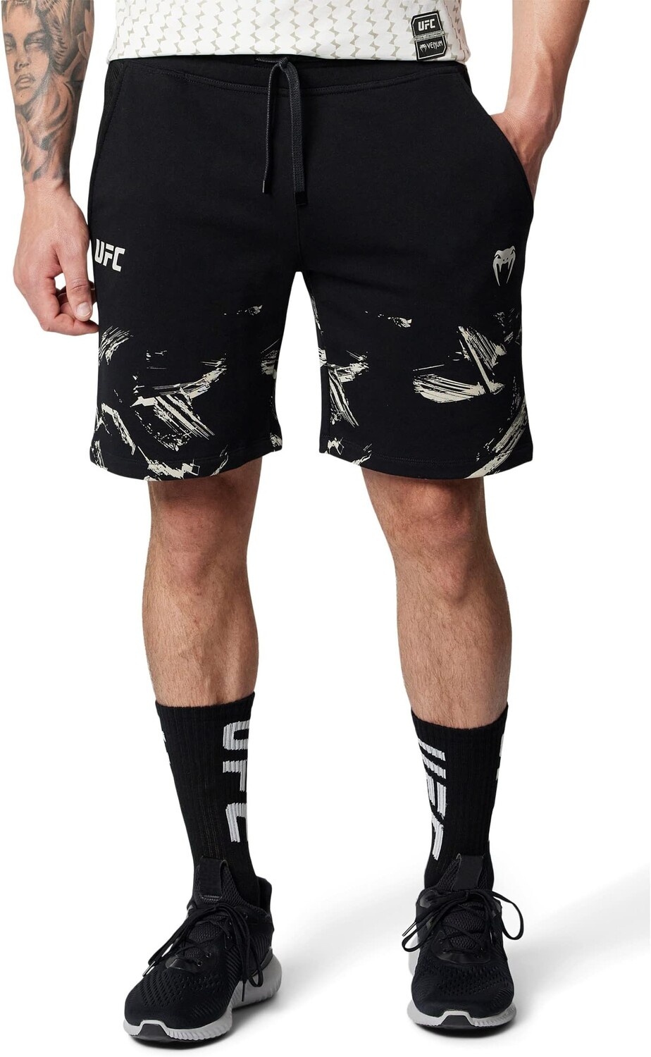 

Хлопковые шорты UFC Venum Authentic Fight Week 2.0, цвет Black/Sand