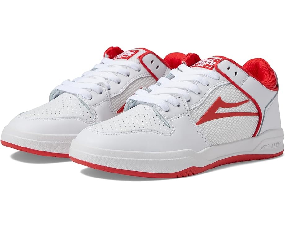 

Кроссовки Lakai Telford Low, цвет White/Red Suede