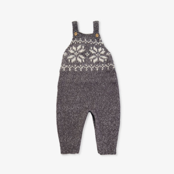 

Вязаный комбинезон с узором Fairisle 3-24 месяца The Little Tailor, цвет charcoal