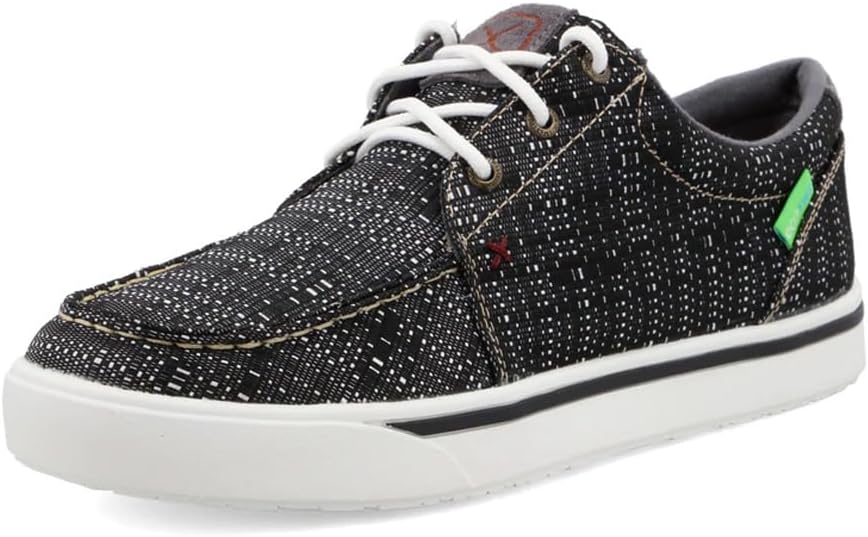 

Мужские повседневные ковбойские кроссовки Twisted X в стиле Hooey Loper, светло-серые, 12 Black & White