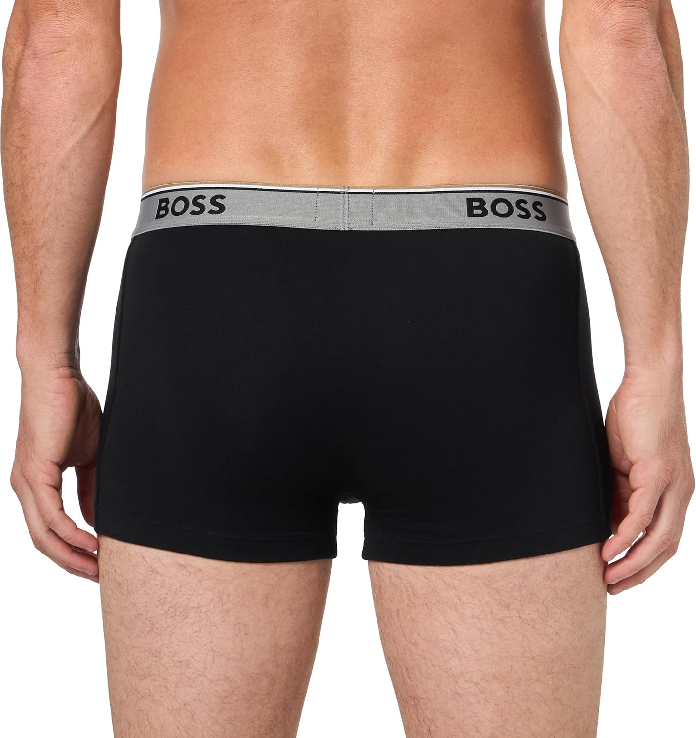 BOSS мужские трусы 3 шт, Multi Color Bold Logo, Pitch Black — фото 3