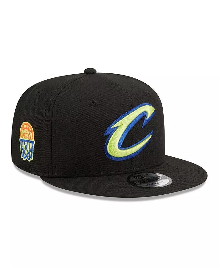 

Мужская черная бейсболка Cleveland Cavaliers Neon Pop 9FIFTY Snapback New Era, черный