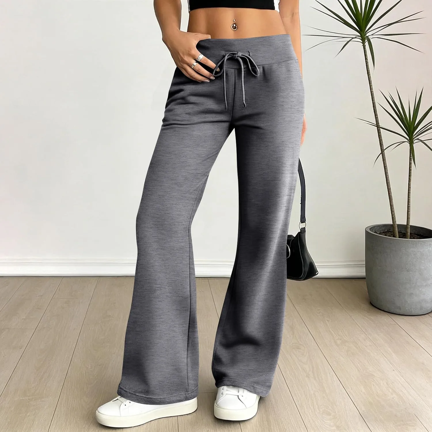 Широкие штаны для йоги для женщин Gym Bootcut с мягким контролем живота — фото 2
