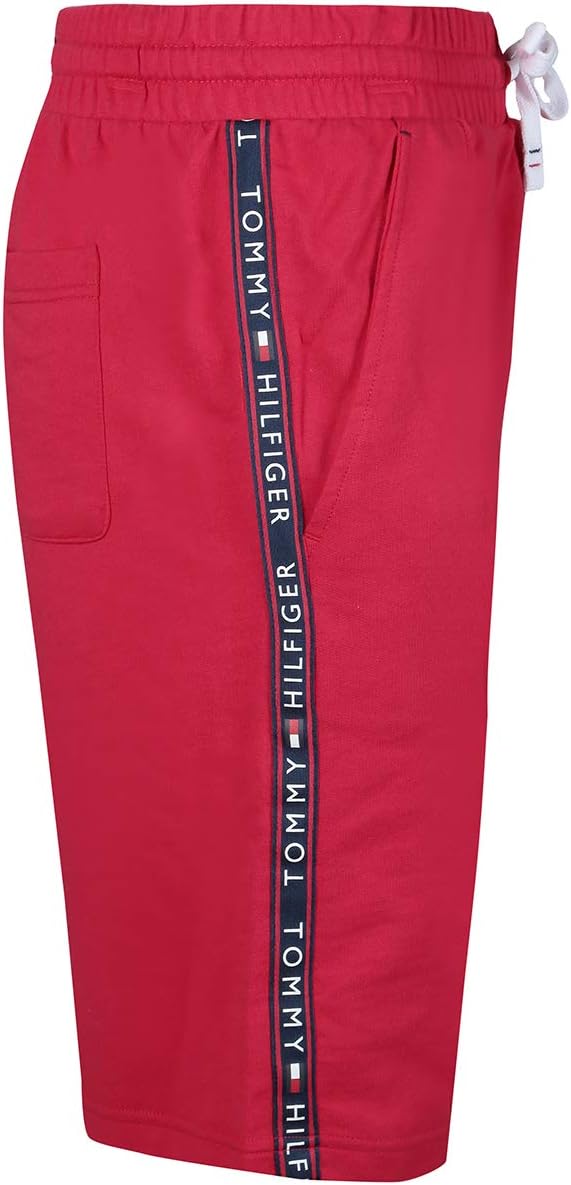 Мужские шорты Tommy Hilfiger из хлопкового джерси с логотипом (цвет красного дерева), Mahogany — фото 2